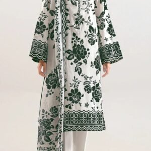 Lisa Premium Lawn With Lawn Dupatta (IZNIK)