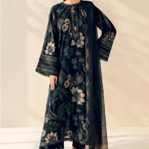 Lisa Premium Lawn With Lawn Dupatta (Baroque)