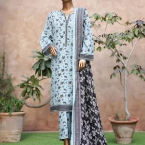 Lisa Premium Lawn With Lawn Dupatta (BIN SAEED)