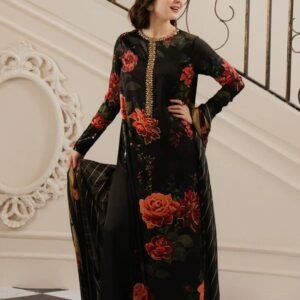 Lisa Premium Lawn With Lawn Dupatta (LULUSAR)