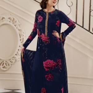 Lisa Premium Lawn With Lawn Dupatta (LULUSAR)