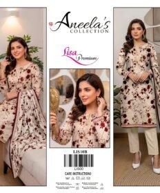 Lisa Premium Lawn With Lawn Dupatta (ANEELA'S COLLECTION)