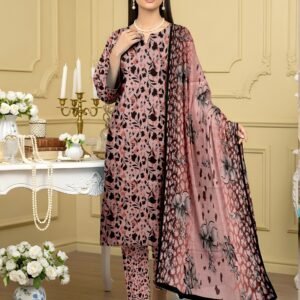 “BAROQUE”Luxury Digital Printed Khaddar With Luxury Khaddar Dupatta