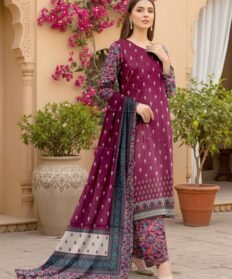 “SAPPHIRE”Luxury Digital Printed Khaddar With Luxury Khaddar Dupatta